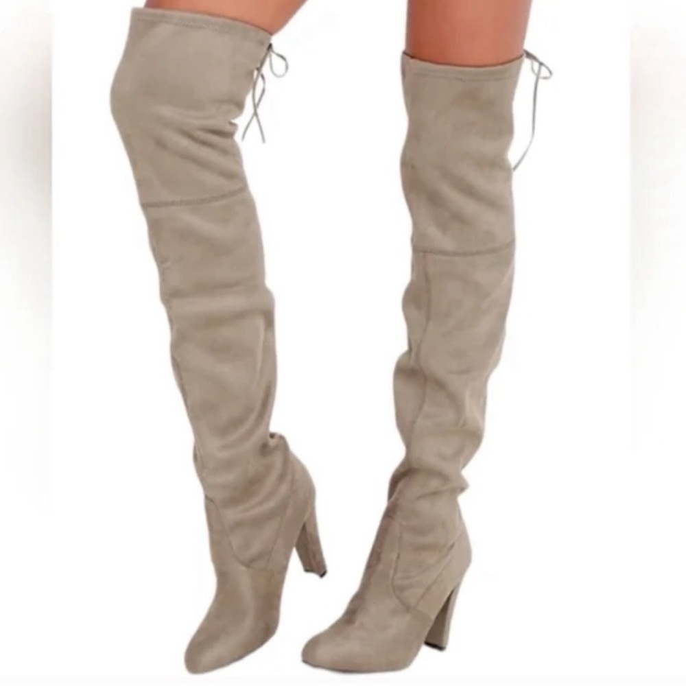 Steve Madden Suede Over the Knee Heeled Boots